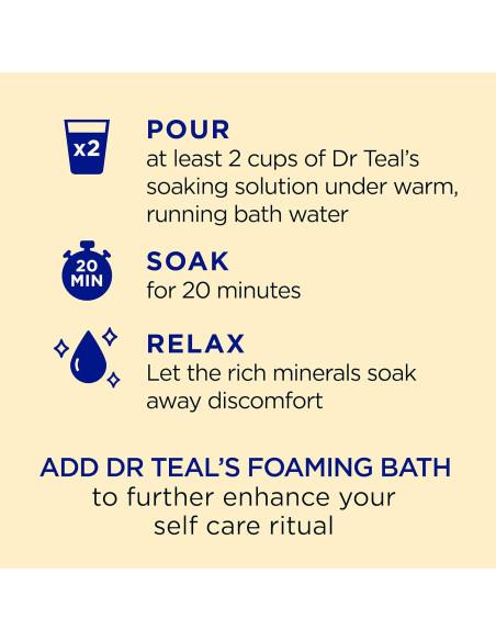 Sal de Epsom Pura Dr Teal 1.36 kg con Bálsamo de Limón