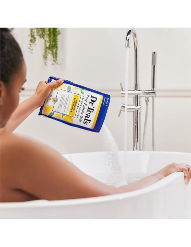 Sal de Epsom Pura Dr Teal 1.36 kg con Bálsamo de Limón