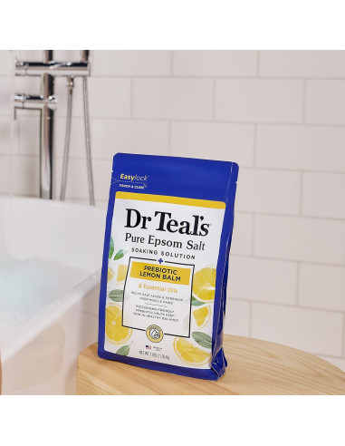 Sal de Epsom Pura Dr Teal 1.36 kg con Bálsamo de Limón