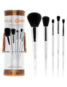 Set de Brochas de Maquillaje PUR x CUIDADO 5 Piezas Profesional 2