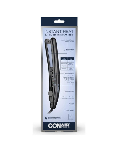 Plancha de Cerámica Conair CS4GNR 3/4" Calor Instantáneo