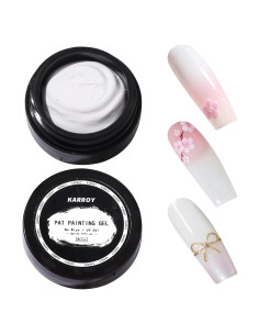 Gel de Uñas Ombre Karroy 5ml Blanco - Pintura Gradiente UV/LED