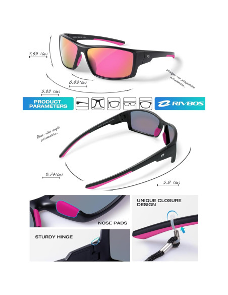 Gafas de sol RIVBOS RBS861 polarizadas para deportes