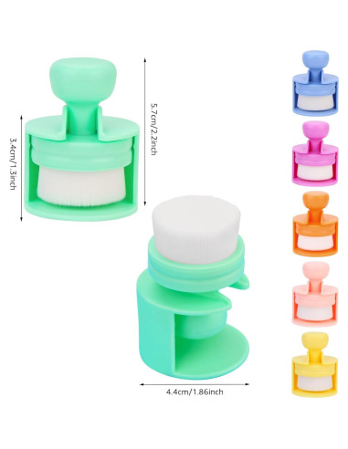 Cepillos de Mezcla de Tinta Yoseng 6 Piezas Punta Plana 3.81 cm