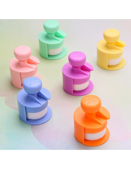 Cepillos de Mezcla de Tinta Yoseng 6 Piezas Punta Plana 3.81 cm