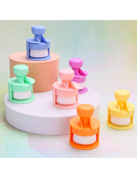 Cepillos de Mezcla de Tinta Yoseng 6 Piezas Punta Plana 3.81 cm