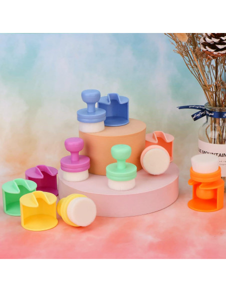 Cepillos de Mezcla de Tinta Yoseng 6 Piezas Punta Plana 3.81 cm