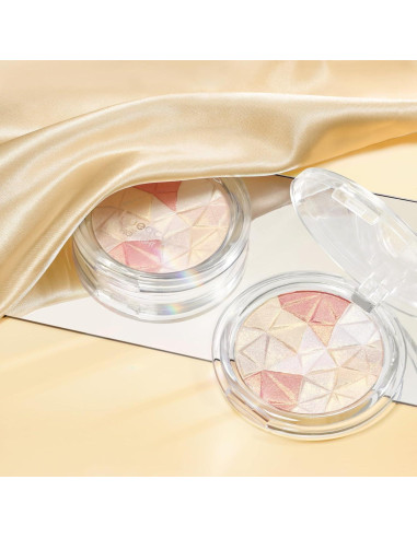 Paleta de Iluminador Facial HOSAILY Multicromo 8.1x8cm Brillo Natural