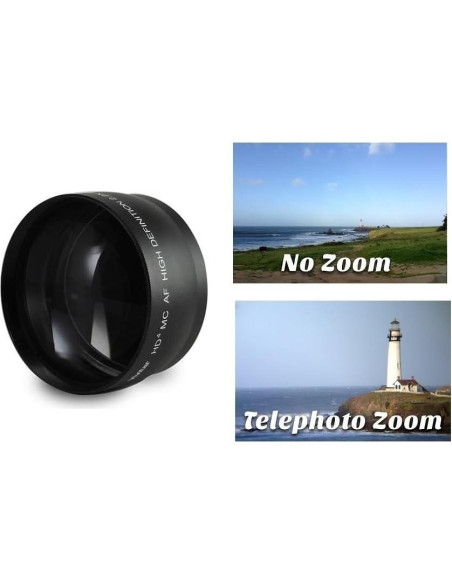 Lente Telefoto HD 2.2X Pro Ser para FujiFilm X-E3 58mm