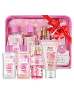 Set de Regalo de Baño y Cuerpo BBlove Flor de Cerezo 4 Piezas