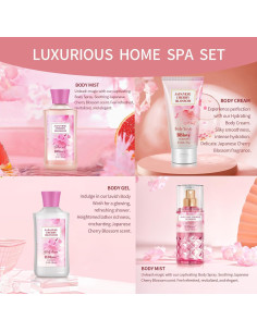 Set de Regalo de Baño y Cuerpo BBlove Flor de Cerezo 4 Piezas 2