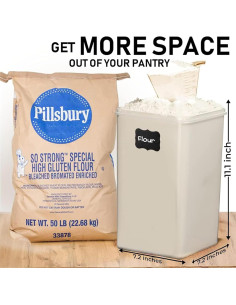 Contenedores de Almacenamiento Herméticos Pluma Blanca 4 Pcs 2