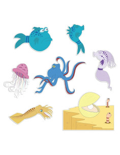 Conjunto de Historias de Fieltro Pescado Pout Pout para Niños