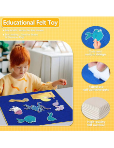 Conjunto de Historias de Fieltro Pescado Pout Pout para Niños 2