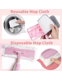 Set de Mopa y Escoba Rosa Lullulii para Niños 3+ Años 2