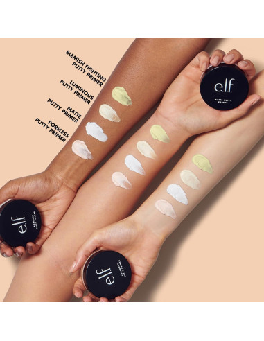 e.l.f. Primer de Putty Sin Poros 21g - Fija Maquillaje y Minimiza Poros