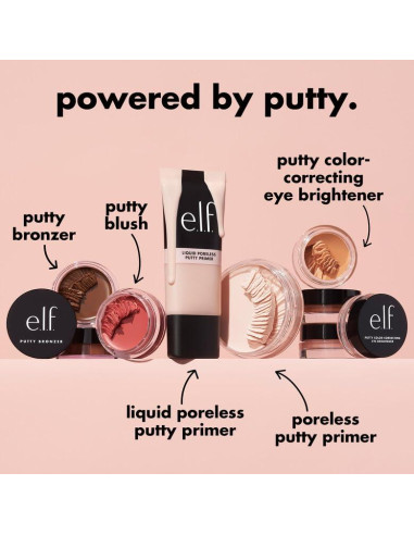 e.l.f. Primer de Putty Sin Poros 21g - Fija Maquillaje y Minimiza Poros