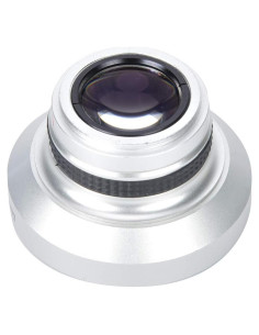 Lente Super Ojo de Pez 0.25X 37mm Aleación Aluminio Plateado