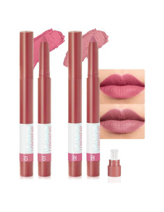 Set de Lápices Labiales Mate BINGBRUSH - 12 Colores, Impermeable