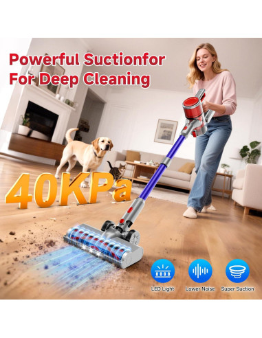 Aspiradora Inalámbrica BSNAW N504 40Kpa 45 Minutos Succión