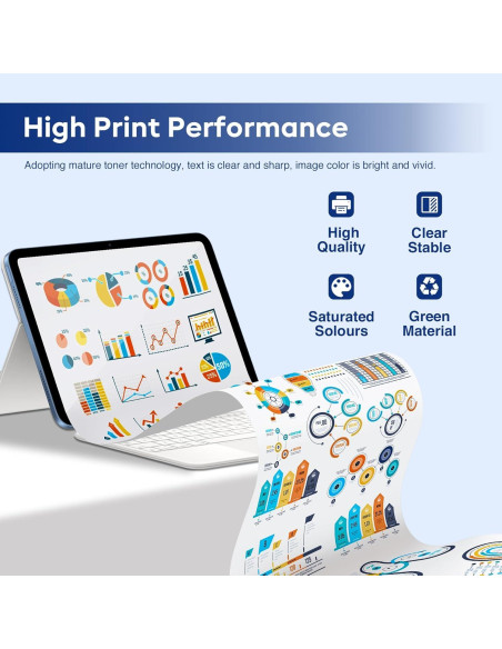 Cartucho de tóner TN229 Vauodn 4-Pack para impresoras Brother