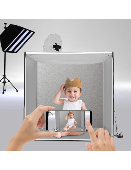 Caja de Luz Fotográfica Profesional TYsooku 1x1m LED 5500K