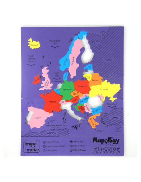 Rompecabezas de Mapa de Europa Imagimake - 32 Piezas