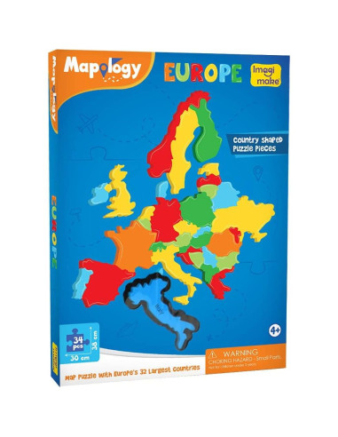 Rompecabezas de Mapa de Europa Imagimake - 32 Piezas