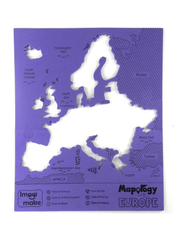 Rompecabezas de Mapa de Europa Imagimake - 32 Piezas