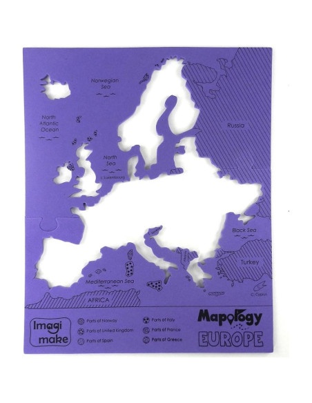 Rompecabezas de Mapa de Europa Imagimake - 32 Piezas