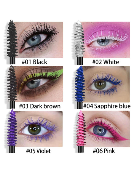 Set de 6 Máscaras de Color Arcoíris Alisesun - Hipoalergénicas