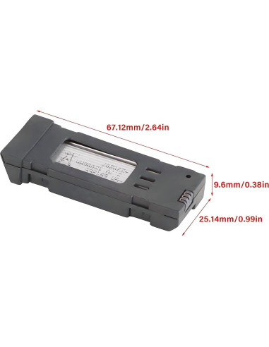 Batería de Litio 3.7V 1200mAh + Cable de Carga 5 en 1 VBESTLIFE