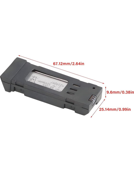 Batería de Litio 3.7V 1200mAh + Cable de Carga 5 en 1 VBESTLIFE