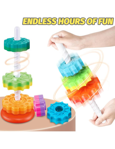 Juguete de Apilamiento Giratorio GKKBSJ para Bebés 1-3 Años