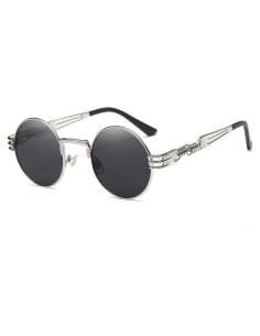 Gafas de sol Steampunk Dollger redondas con marco metal