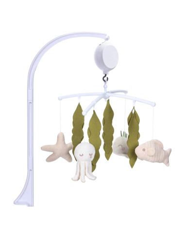 Móvil de Cuna COTTONBEBE Oceánico con 35 Canciones