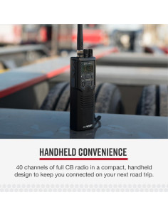 Radio CB Cobra HH50WXST de Mano - 40 Canales, Alertas NOAA 2