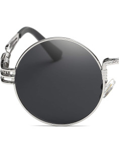 Gafas de sol Steampunk Dollger redondas con marco metal 2