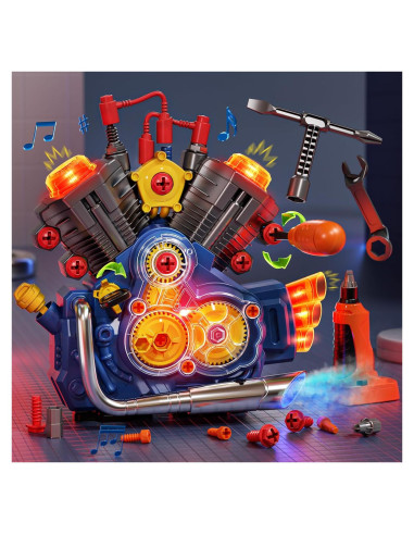 Kit de Construcción de Motores Jovow para Niños 3-12 Años