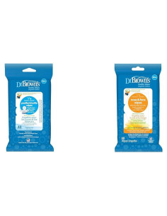 Toallitas Hipoalergénicas Dr. Brown - 40 Chupetes y 30 Nariz