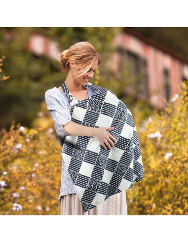 Funda de Lactancia UHINOOS Algodón Transpirable Ajustable Negro