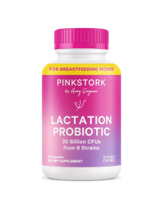 Probiotico de Lactancia Pink Stork - 30 Cápsulas Sin Sabor