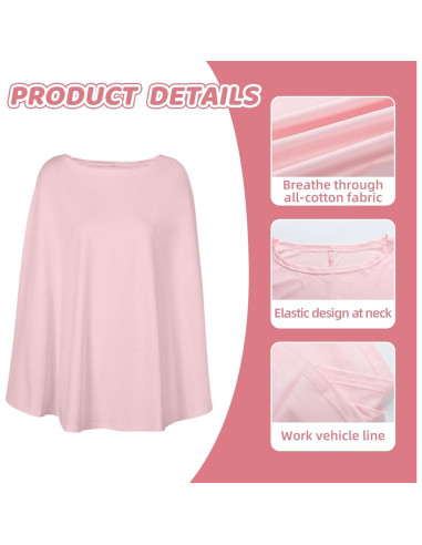 4 Fundas de Lactancia Suaves de Rayón 360 Cobertura Completa