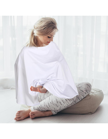 4 Fundas de Lactancia Suaves de Rayón 360 Cobertura Completa