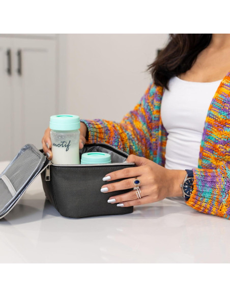 Conjunto Enfriador de Leche Materna Motif Medical Luna - Aislada, 2 Contenedores