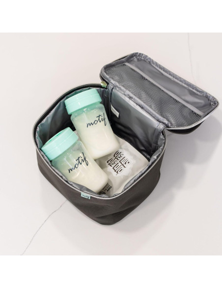 Conjunto Enfriador de Leche Materna Motif Medical Luna - Aislada, 2 Contenedores