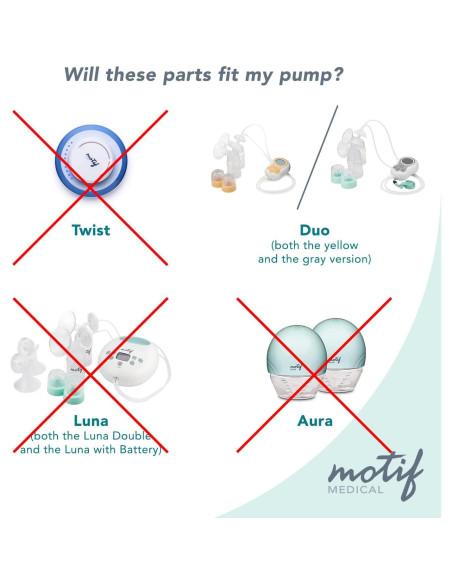 Flanges para Extractor de Leche Motif Medical Duo 32mm - Set de 2