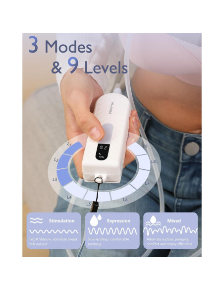 Extractor de Leche Eléctrico Momfree K3 Portátil 180ml