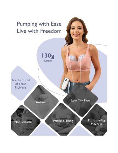 Extractor de Leche Eléctrico Momfree K3 Portátil 180ml