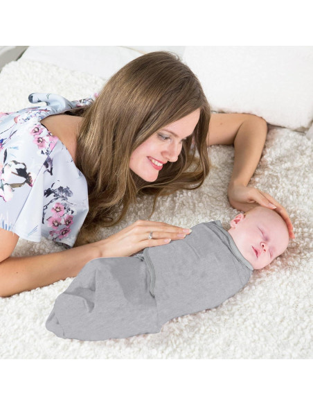 Saco de Envolver Mama Cheetah 4-Pack Algodón Orgánico 0-3 Meses